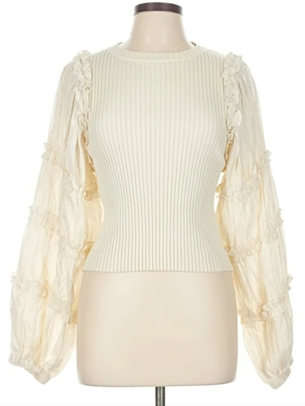 En Saison Lucille Mixed Media Blouse